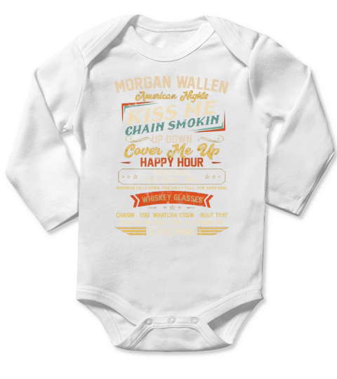 Morgan Wallen Graphic Long Sleeve Baby One-Piece