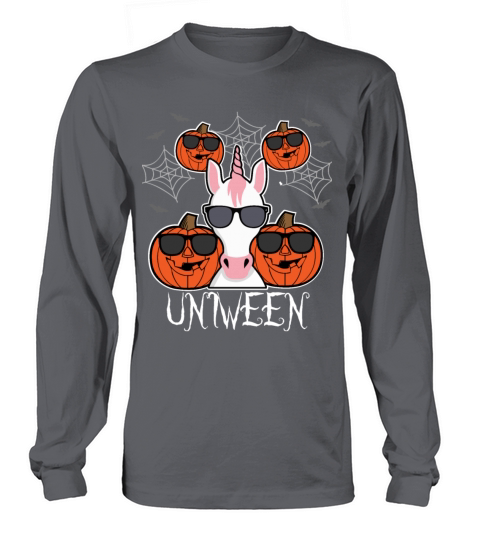 Funny Unicorn Halloween Gift Uniween Women's Long Sleeve