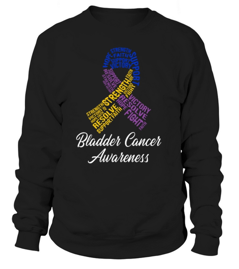 Bladder Cancer Survivor Ribbon Warrior Fight Women's Sweatshirt