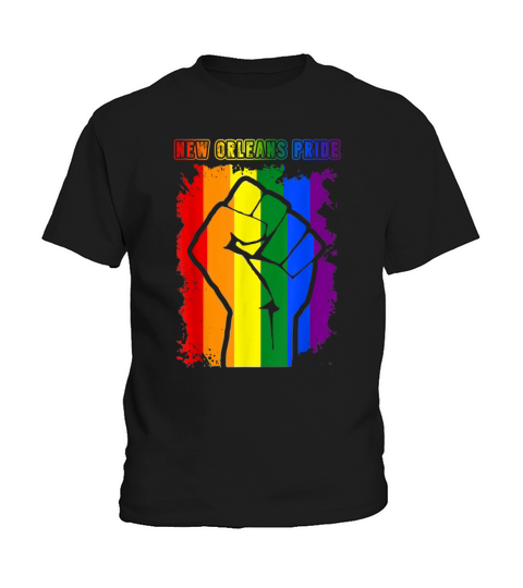 New Orleans PRIDE LGBT RAINBOW FLAG T-SHIRT Kids T-Shirt