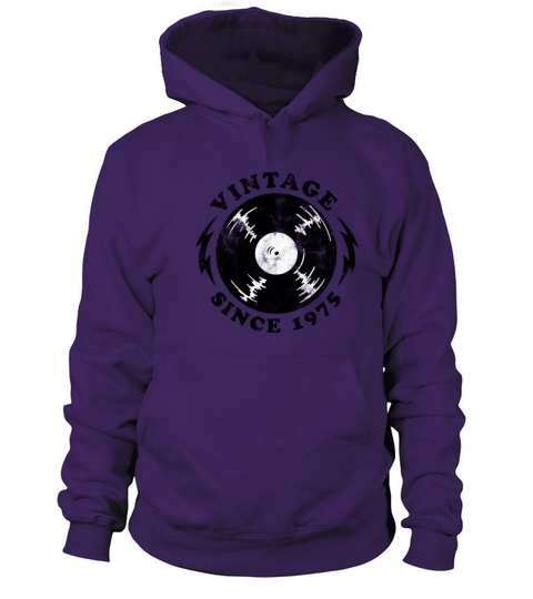 1975 Birthyear Vinyl Vintage Women's Hoodie