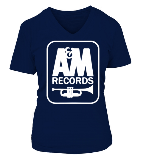 A M RECORDS VINTAGE Women's V-Neck T-shirt