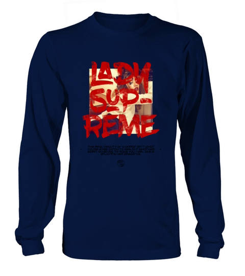 Lady Supreme cool shirt with beautiful girl Women's Long Sleeve