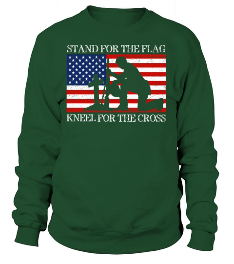 I Stand For The Flag And Kneel For The Cross Tee Women's Sweatshirt