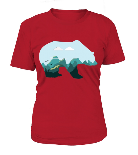 bear mountains wilderness gift idea Women's T-Shirt