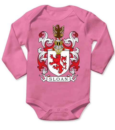 Sloan Family Crest Scottish Family Crests Long Sleeve Baby One-Piece