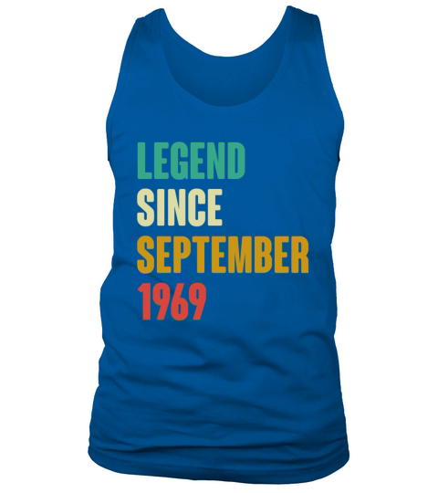September 1969 53rd Birthday 53 Years Old Bday Gi Tank Top Unisex