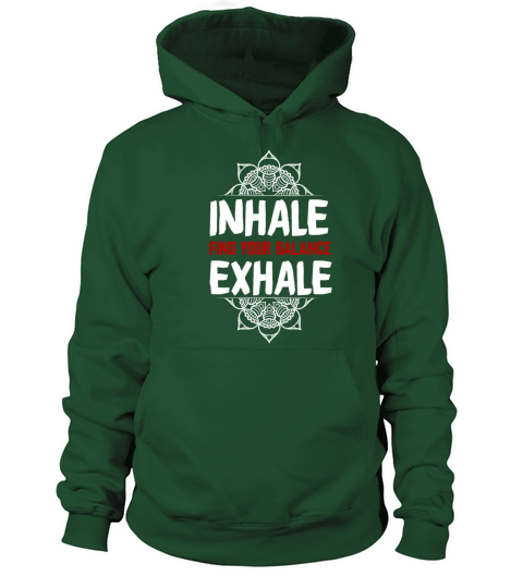 Inhale exhale Dog yoga dont hate mediate namaste Women's Hoodie