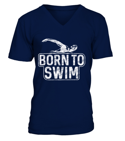 swimming Men's V-Neck T-shirt