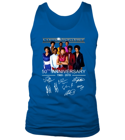 Earth Wind & Fire 50th anniversary 1969 2019 signatures shirt Tank Top Unisex