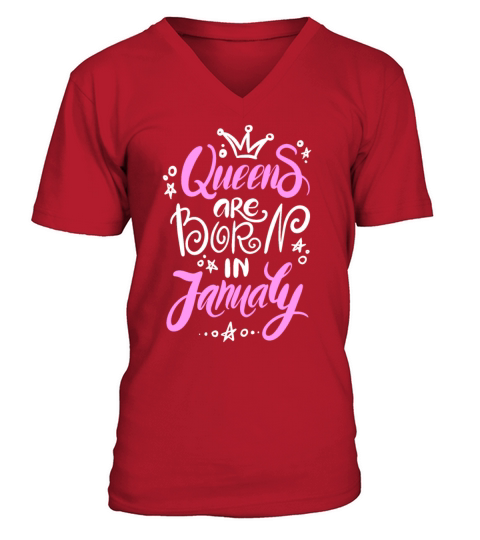 Cute Queen Birthday ladies Men's V-Neck T-shirt