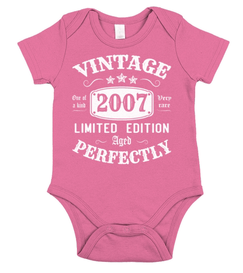 Vintage 2007 Limited Edition Aged Perfectly Short Sleeve Baby One-Piece