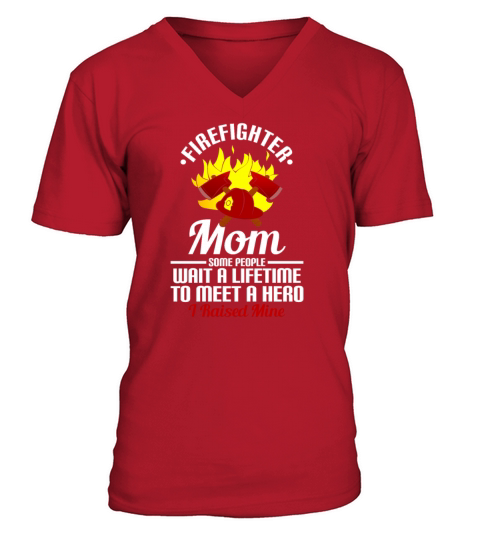 FireFighter Mom Men's V-Neck T-shirt