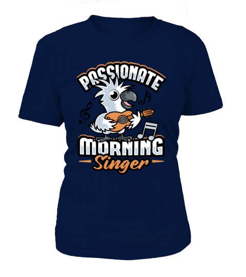 Cockatoo with Guitar Pet Bird Morning Person T-Shirt Woman