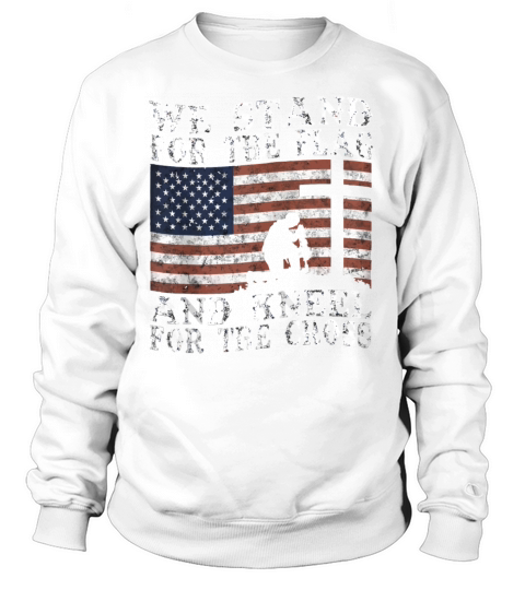 I Stand For The Flag And Kneel For The Cross Zip Women's Sweatshirt