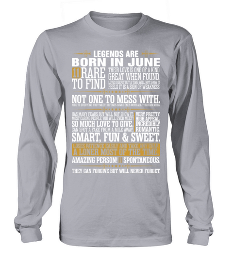 11 Rare To Find Legends Are Born In June Women's Long Sleeve