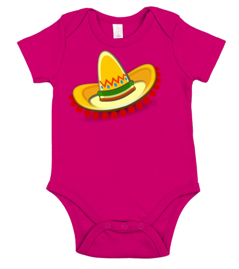 Sombrero Mexican hat Short Sleeve Baby One-Piece
