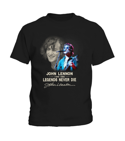 John Lennon 1940-1980 Legends Never Die Signature autographed shirt Kids T-Shirt