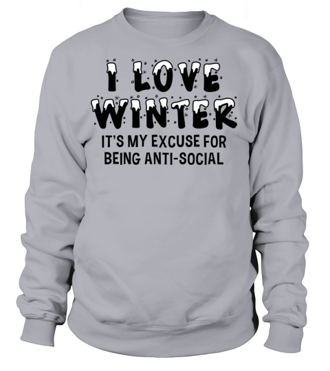 I Love Winter Women's Sweatshirt