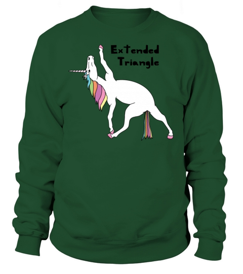 Yoga Unicorn Extended Triangle Pose Women's Sweatshirt