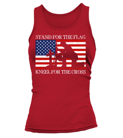 I Stand For The Flag And Kneel For The Cross Tee Women's Tank Top