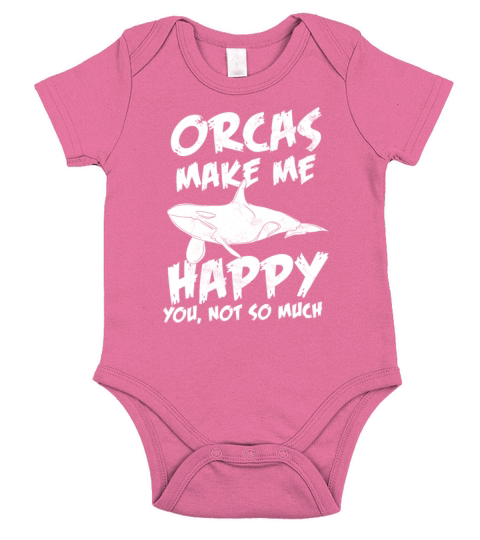 Orcas happiness whale Short Sleeve Baby One-Piece