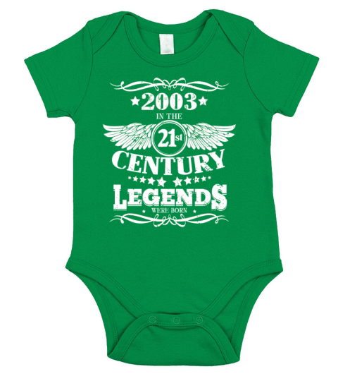 Legends were born in 2003 Short Sleeve Baby One-Piece