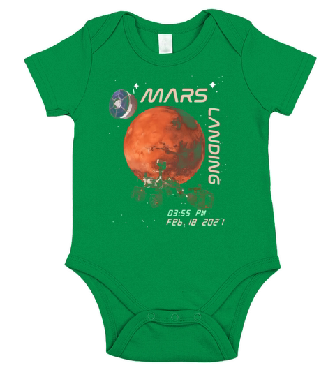 Mars landing Nasa Short Sleeve Baby One-Piece
