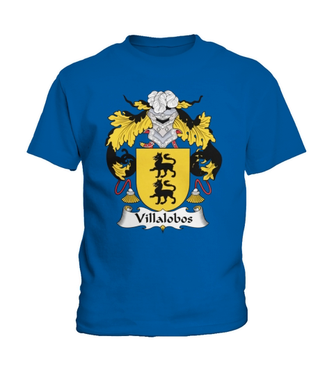 Villalobos Family Crest Spanish Family Crests Kids T-Shirt