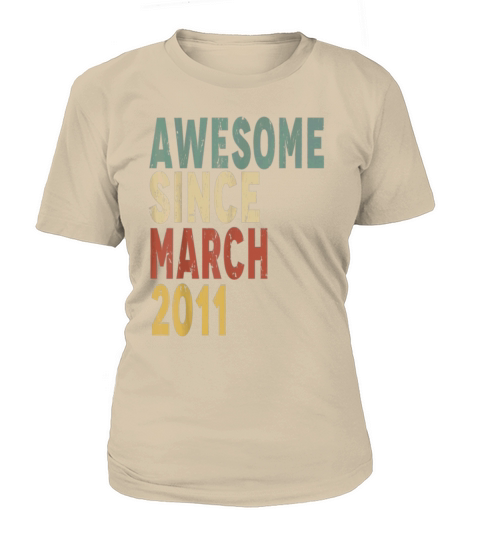 Awesome Since March 2011 10th Birthday Women's T-Shirt