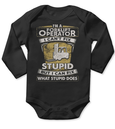 Forklift Operator Long Sleeve Baby One-Piece