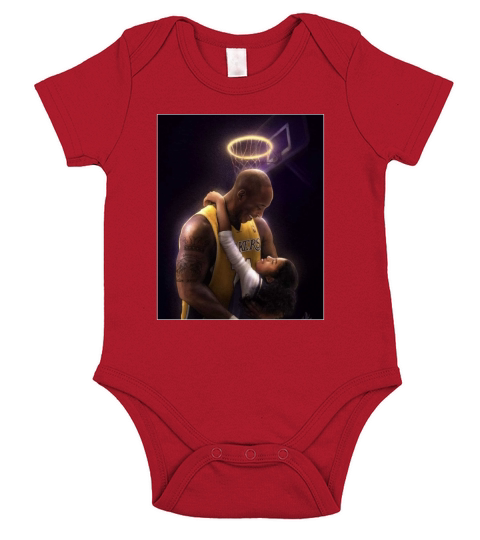 Kobe and Gigi The Legend The Mamba Short Sleeve Baby One-Piece