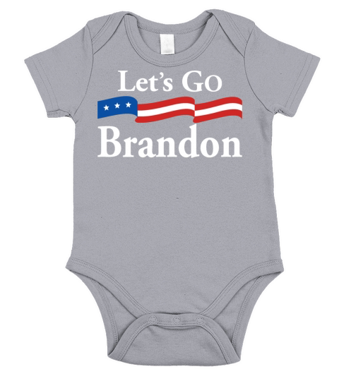 Lets Go Brandon Race Meme Sarcastic Anti Liberal Short Sleeve Baby One-Piece