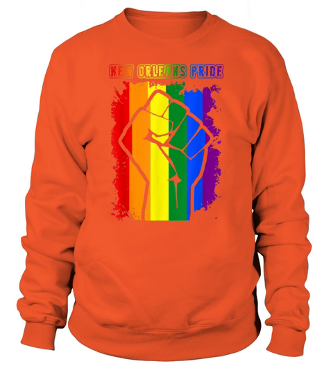 New Orleans PRIDE LGBT RAINBOW FLAG T-SHIRT Women's Sweatshirt