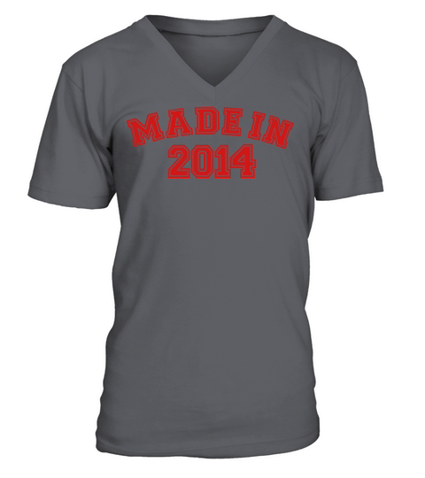 Made in 2014 Men's V-Neck T-shirt