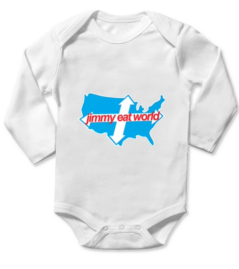 Jimmy Eat World Across America Long Sleeve Baby One-Piece
