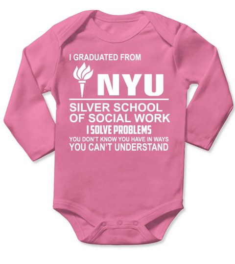 New York University School of Social Work Long Sleeve Baby One-Piece