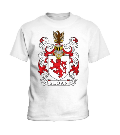 Sloan Family Crest Scottish Family Crests Kids T-Shirt