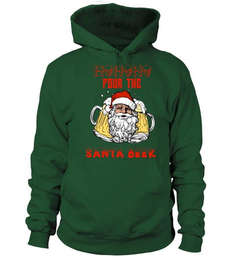 Santa Claus Christmas Beer Women's Hoodie