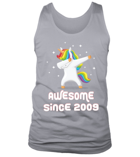 Awesome Since 2009 Dabbing Dab Unicorn Men's Tank Top