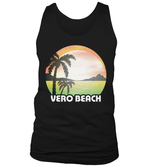 Vintage Vero Beach Florida FL Retro 70s Summer Men's Tank Top