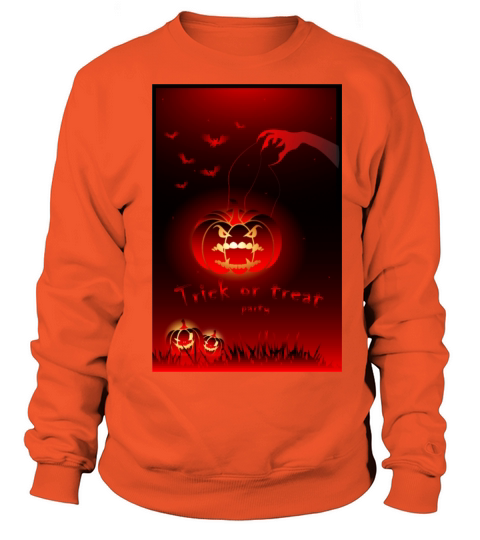 Halloween illustration with pumpkins ghost Women's Sweatshirt