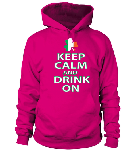 keep calm and drink on irish Women's Hoodie