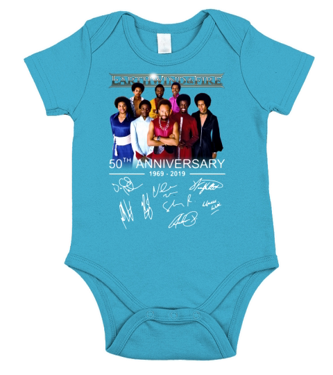 Earth Wind & Fire 50th anniversary 1969 2019 signatures shirt Short Sleeve Baby One-Piece