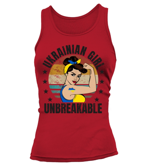 Ukraine Girl Unbreakable Vintage Ukrainian Flag Tank top Woman