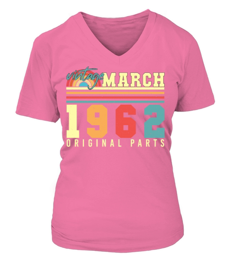 1962 March Vintage Original V-neck T-Shirt Woman