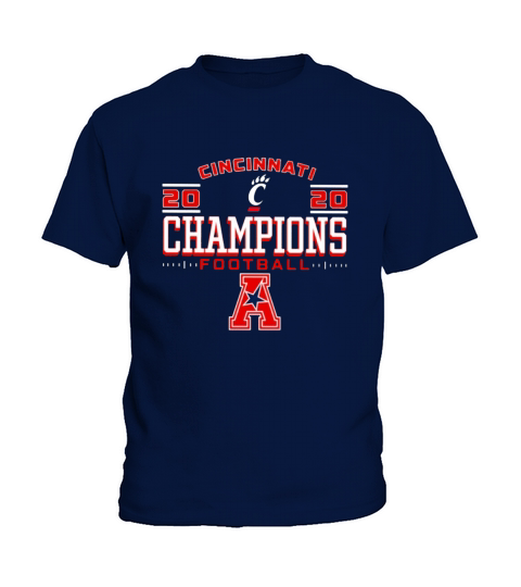 Cincinnati Bearcats 2020 AAC Football Champions Kids T-Shirt