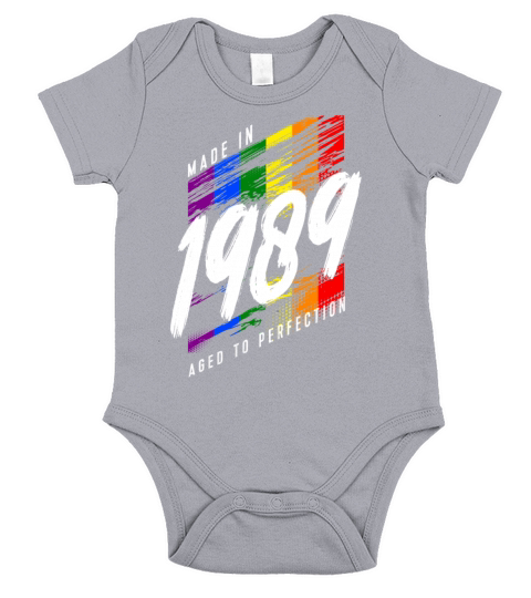 1989 Birthday LGBT Gay Pride Short Sleeve Baby One-Piece