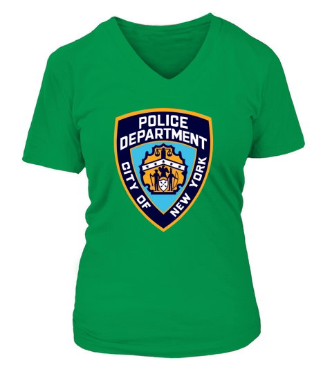 New York Police Department T Shirts V-neck T-Shirt Woman