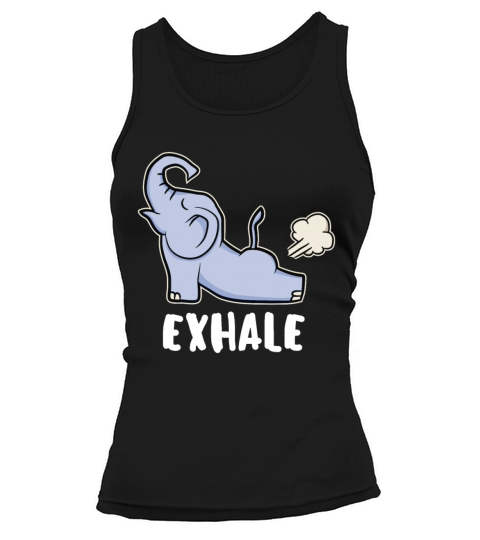 Inhale Exhale Yoga Pilates Elephant Meditate Gift Women's Tank Top